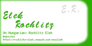 elek rochlitz business card